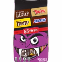 Mars M&M'S® TWIX® and SNICKERS® Assorted Chocolate Halloween Fun Size Candy Bag Perspective: Main
