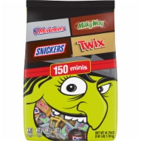 Snickers Twix Milky Way & 3 Musketeers Minis Halloween Candy Variety Pack Bulk Bag Perspective: Main