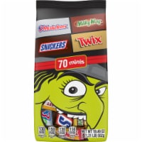 Snickers Twix Milky Way & 3 Musketeers Minis Halloween Candy Variety Pack Bulk Bag Perspective: Main
