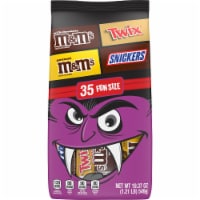 M&M'S Snickers & Twix Milk Chocolate Halloween Candy Bulk Bag Perspective: Main