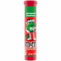 M&M'S Minis Peanut Butter Milk Chocolate Red & Green Christmas Candy Mega Tube Perspective: Main