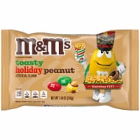 M&M'S Toasty Holiday Peanut Chocolate Christmas Candy Bag Perspective: Main