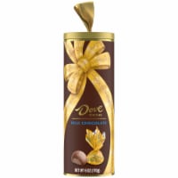 Dove Truffle Milk Chocolate Christmas Candy Tin Tube Perspective: Main