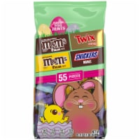 M&M'S Snickers & Twix Mini and Fun Size Milk Chocolate Easter Candy Variety Pack Bulk Bag Perspective: Main