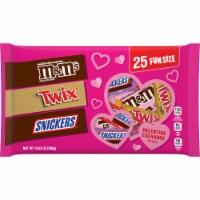 M&M'S Snickers & Twix Valentine's Day Chocolate Candy Valentine Exchange Variety Bag Perspective: Main