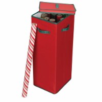 Household Essentials 580RED Wrapping Paper Holder Red with Green Trim