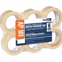 Shurtape Packaging Tape,Acrylic,PK6  AP 101
