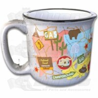 Camp Casual 15 oz Travel Map Mug