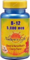 Nature's Life Cherry B-12 Lozenges 5000 mcg Perspective: Main