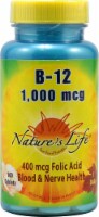 Nature's Life Vitamin B-12 Tablets 1000 mcg Perspective: Main