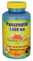 Nature's Life  Pancreatin Perspective: front