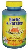 Nature's Life Garlic And Parsley 2.2 mg Softgels Perspective: front