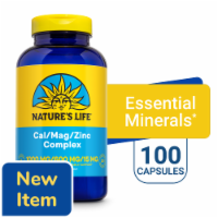 Nature's Life® Cal Mag Zinc Complex Capsules Perspective: Main