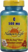 Nature's Life Vitamin C Vegetarian Capsules 500mg Perspective: Main