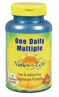 Nature's Life One Daily Multiple™ Vegetarian Capsules Perspective: front