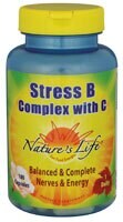 Nature's Life Stress B With C 100 Capsules Perspective: front