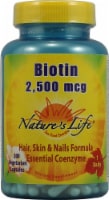 Nature's Life Biotin Capsules 2500mcg Perspective: Main