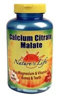 Nature's Life  Calcium Citrate and Malate Perspective: front