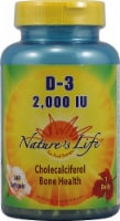 Nature's Life Vitamin D-3 Softgels 2000 IU Perspective: Main