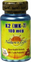 Nature's Life K2 MK7 100 mg Tablets Perspective: Main