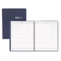 Lesson Plan Book, Embossed Leather-Like Cover, 11 x 8 1/2, Blue 51007