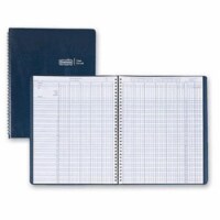 Class Book, Embossed Leather-Like Cover, 11 x 8 1/2, Blue 51407