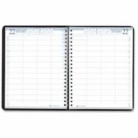 House of Doolittle HOD28102 Daily Appointment Book- 8-Person- 2PPW- Jan-Dec- 8in.x11in.- BK