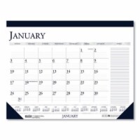 House of Doo HOD1646 Recycled Two-Color Monthly Desk Calendar with Large Notes Section