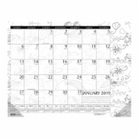 House of Doolittle HOD187 12 Months Coloring Desk Pad Calendar - January-December