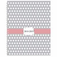 House of Doolittle 1589007 Monthly Weekly Planner&#44; 2018 to 2019 - Gray with White Dots