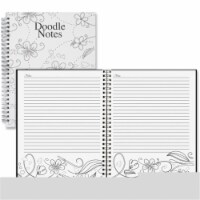 3M  7 x 9 in. Doodle Notes Spiral Notebook - Black & White