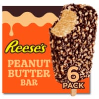 Reese's with a Milk Chocolatey Coating and Cake Crumbs Peanut Butter Frozen Dairy Dessert Bar Perspective: Main