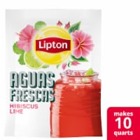 Lipton Aguas Frescas Hibiscus Lime Iced Herbal Tea Mix