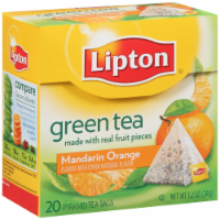 Lipton Pyramid Mandarin Orange Green Tea Perspective: Main