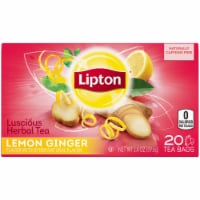 Lipton Lemon Ginger Herbal Tea Bags Perspective: Main