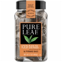 Pure Leaf Iced Black Tea with Peach Pyramid Bags Perspective: Main
