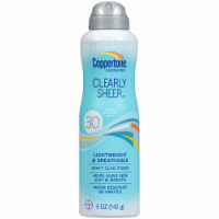 Coppertone Clearly Sheer Broad Spectrum Sunscreen Spray SPF 30 Perspective: Main