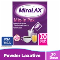 MiraLAX® Laxative Mix-In Pax® Gentle Constipation Relief Sugar Free Powder