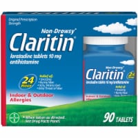 Claritin® 24 Hour Non-Drowsy Allergy Tablets 10mg Perspective: Main