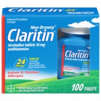 Claritin® 24 Hour Allergy Relief Loratadine Tablets 10mg Perspective: Main