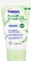 Coppertone Pure & Simple Face Sunscreen Lotion SPF 50 Perspective: Main