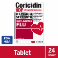 Coricidin® HBP Maximum Strength Multi-Symptom Flu Relief Tablets