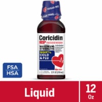 Coricidin® HBP Sugar Free Nighttime Cherry Liquid Cold & Flu Medicine Perspective: Main
