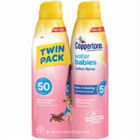 Coppertone Water Babies Sunscreen Lotion Spray SPF 50 Twin Pack Perspective: Main