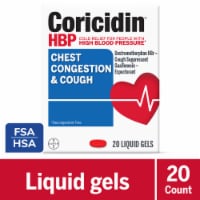 Coricidin® High Blood Pressure Chest Congestion & Cough Liquid Gels
