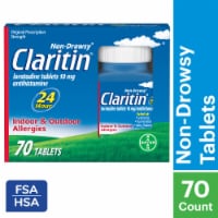Claritin® 24 Hour Non-Drowsy Allergy Relief Loratadine Tablets 10mg Perspective: Main