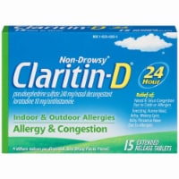 Claritin-D Non-Drowsy Indoor & Outdoor Allergies Allegy Relief Extended  Release Tablets
