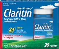 Claritin 24 Hour Non-Drowsy Allergy Relief Tablets Loratadine 10mg