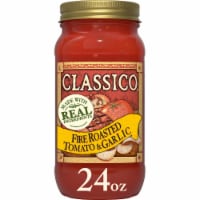 Classico Fire Roasted Tomato & Garlic Spaghetti Pasta Sauce Perspective: Main