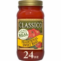 Classico Traditional Sweet Basil Spaghetti Pasta Sauce Perspective: Main